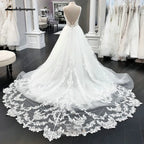 Lakshmigown A Line Wedding Dress 2026 Lace Appliques Bridal Gown Court Train Vestidos De Novia  Customized