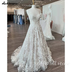 Lakshmigown Sweetheart Women's Wedding Dress Champagne Boho Wedding Gown Vestido De Novia Para Boda Customized