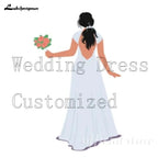 Lakshmigown Civil Lace Boho Beach Wedding Dresses 2026 New Vestidos De Nova Sexy Chiffon Long Bridal Gowns Customized
