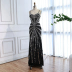 Abito da Sera Sirena Lusso Color Carne con Corsetto Ricamato a Perline LA72803A