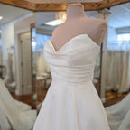 Lakshmigown Soft Organza Satin Wedding Dresses V Neck Customized Vestidos Elegant Long Beach Bridal Gowns Customized