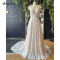 Lakshmigown Deep V Neck Full Lace Spaghetti Straps Wedding Dress Customized Women Bridal Gown Custom Made vestidos de fiesta