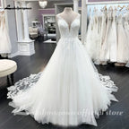 Lakshmigown A Line Wedding Dress 2026 Lace Appliques Bridal Gown Court Train Vestidos De Novia  Customized
