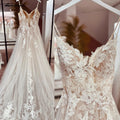 Lakshmigown Spaghetti Straps Lace Wedding Dress Open Back Civil Bridal Bohemian Wedding Gowns Customized Vestidos de Nova