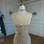 Serene Hill Nude Mermaid Beaded Evening Dresses 2025 Ankle Length Party Gowns for Women DLA72047D Customized