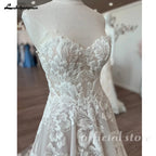 Lakshmigown Sweetheart Women's Wedding Dress Champagne Boho Wedding Gown Vestido De Novia Para Boda Customized