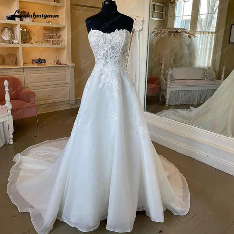 Vestido de noiva estilo Boho com aplicações, estilo vintage, estilo Sweetheart, linha A, NumberSea, 2025, vestido de noiva personalizado 