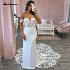 Lakshmigown Off the Shoulder Wedding Dress Party Gown for Women Customized Bridal Gown vestido de casamento suknia ślubna