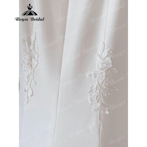 Sexy Meerjungfrau Spitze Rückenfrei Weiche Satin Frauen Brautkleid Spaghetti-trägern 2025 Brautkleider für die Braut robe soirée mariage