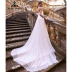 RoyceBridal Beach Wedding Dress V-Neck Lace Chiffon Romantic Flowy Bridal Gown Vestido De Novia Boda 2027 Customized
