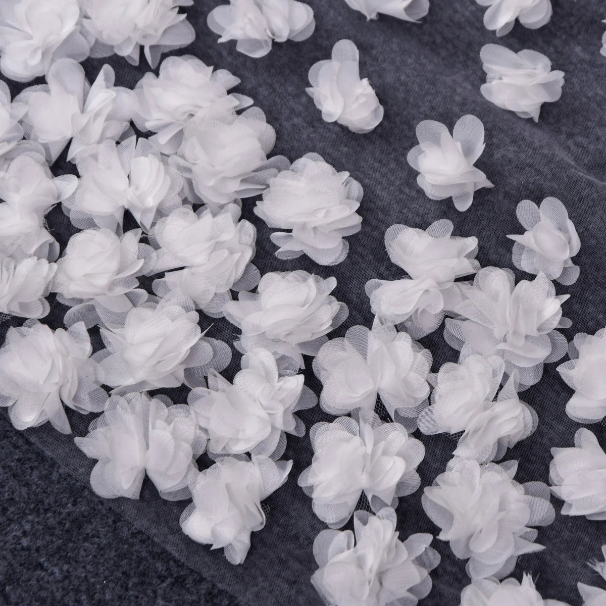 3D Tulle Flower Cathedral Bridal Veil Train Soft Tulle Wedding Veil with Comb White Ivory for Wedding Ceremony Photography G93