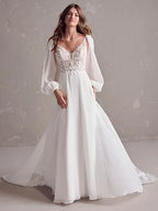 Lakshmigown Long Sleeve V Neck Lace Appliques Plus Size Wedding Dress for Women 2025 Bridal Gown Customzied robe mariee boheme