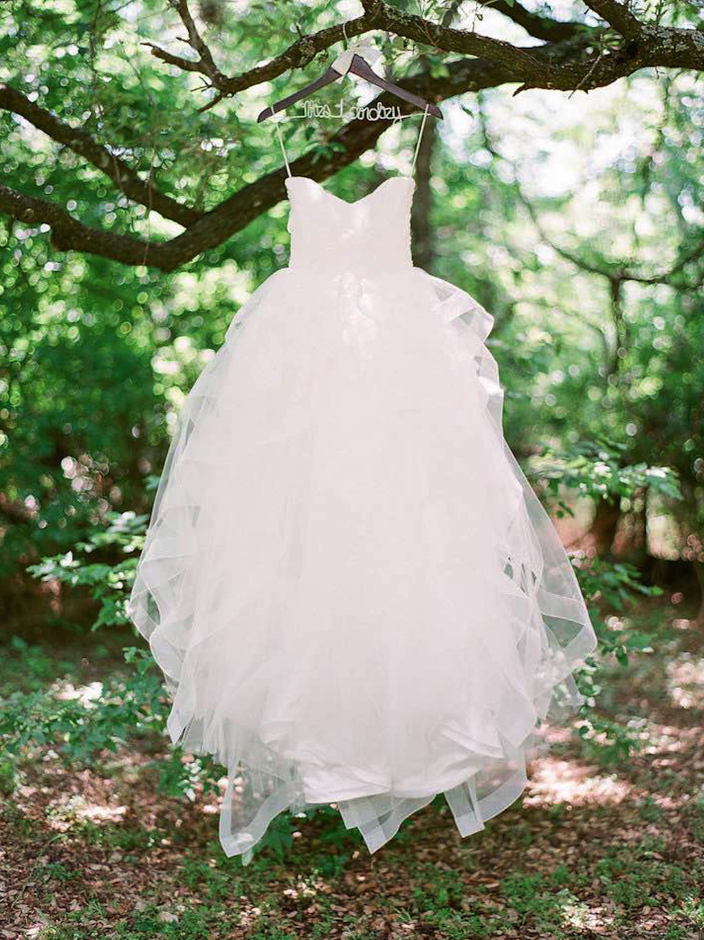 Mode Sweetheart Trägerloses Bubble Organza Brautkleider, DB0137