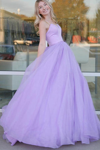 Sweetheart Ballkleid Ballkleider Lila Tüll Abendkleid PSK353