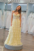 Sweetheart Spitze Chiffon Korsett Lange Ballkleider Rüschen PSK526