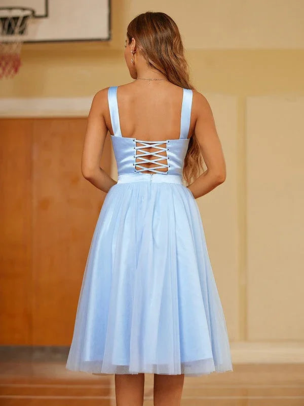 Träger Kurzes Kleid Knielange Partykleider SYH64