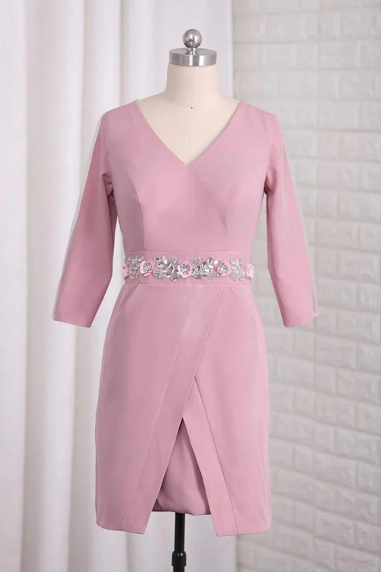 Mãe da noiva, decote em V, cetim, costas abertas, bainha com missangas