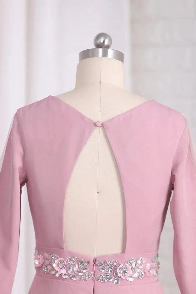 Mãe da noiva, decote em V, cetim, costas abertas, bainha com missangas