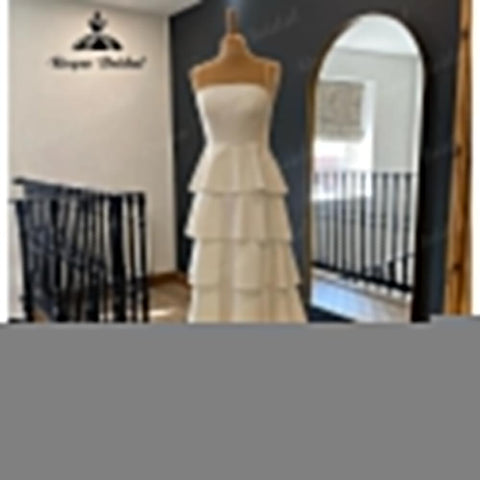 Vintage Soft Satin Princess Tiered Spaghetti Straps Floor-Length Wedding Gown for Women 2024 Bridal Wedding Dress Vestido Novia