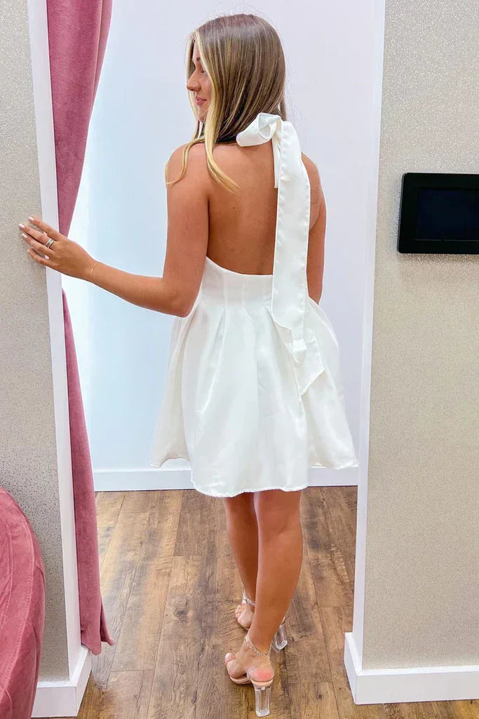 Trägerloses Heimkehrkleid Tiefer Rücken SYH74