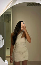 Vestido de Fiesta para el Baile de Graduación con Escote Irregular Sexy Y2383