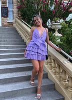 Vestido Corto de Regreso a Casa con Volantes, Escote de Tirantes Finos, Vestido Sexy Mini para Fiesta Y2199
