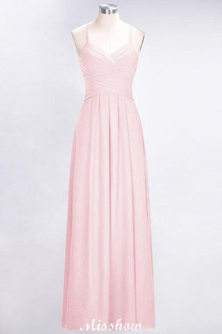 A-Linie Neckholder V-Ausschnitt Ärmelloses Brautjungfernkleid Rüschen Abend Swing Kleid