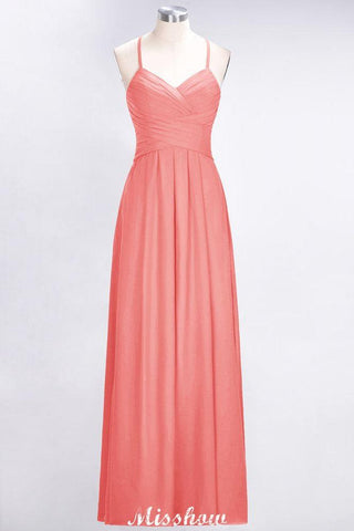 A-Linie Neckholder V-Ausschnitt Ärmelloses Brautjungfernkleid Rüschen Abend Swing Kleid