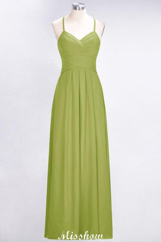 A-Linie Neckholder V-Ausschnitt Ärmelloses Brautjungfernkleid Rüschen Abend Swing Kleid