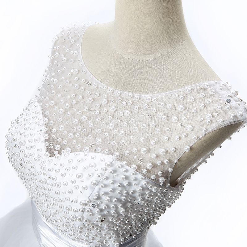 Vestido de fiesta con cuentas y tul en línea A