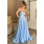 A-line Off Shoulder Lace Plus Size Mother of The Birde Dress