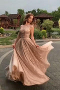 Robe de bal à paillettes coupe A 2023 Robe de soirée tendance PSK147