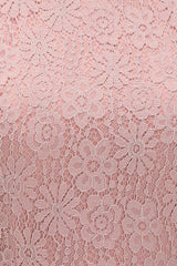 A-line Sleeveless Halter Long Lace Chiffon Bridesmaid Dress