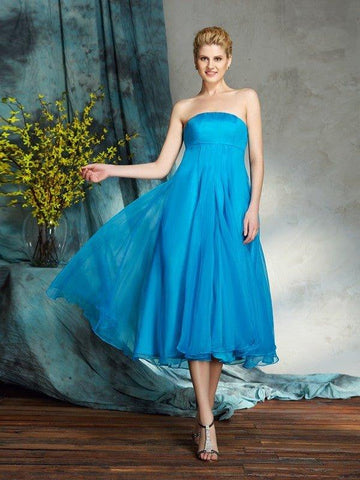 A-Linie/Princess-Linie Trägerlos Applikation Ärmellos Kurz Organza Brautmutterkleider