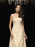 A-Line/Princess Sweetheart Sleeveless Long Net Mother of the Bride Dresses