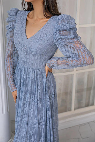 Kleid für die Brautmutter, Spitze, lang, mit Ärmeln