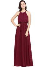 Amazing A-Line Scoop Sleeveless Chiffon Bridesmaid Dress