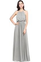 Amazing A-Line Scoop Sleeveless Chiffon Bridesmaid Dress