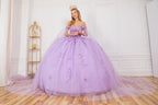Ballkleid mit Cape-Ärmeln und Applikation von Cinderella Couture 8075J