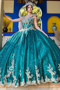 Ballkleid mit Glitzerapplikation von Cinderella Couture 8024J