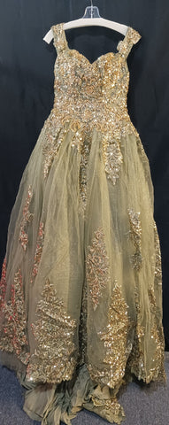Schulterfreies Quinceanera-Kleid mit Applikation von House of Wu 26042