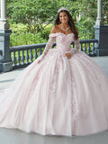 Applique Spalla Scoperta Abito da Quinceanera di House of Wu 26049