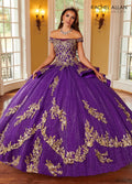 Applique Spalla Scoperta Abito da Quinceanera di Rachel Allan RQ2162