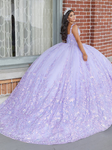 Ärmelloses Quinceanera-Kleid mit Applikation von House of Wu 26050