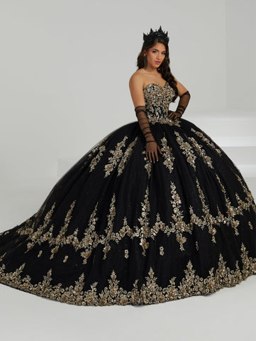 Trägerloses Quinceanera-Kleid mit Applikation von Fiesta Gowns 56478