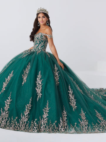 Quinceanera-Kleid mit Applikation und Herzausschnitt von Fiesta Gowns 56466