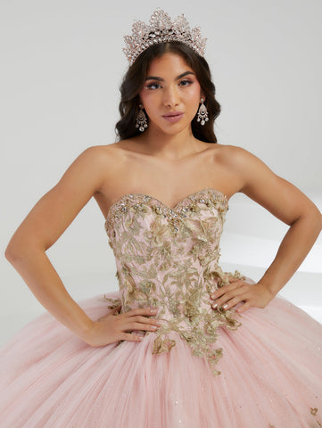 Quinceanera-Kleid mit Applikation und Herzausschnitt von House of Wu 26056