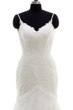 Applikationen Trägerkleid Meerjungfrau Elegante Brautkleider