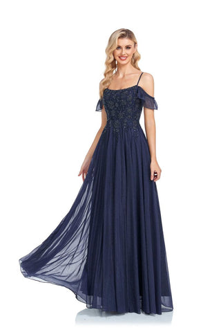 Ankunft Sparkly A Line Off The Shoulder Kleider für die Brautmutter mit Perlen