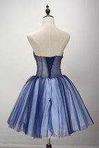 Ball Gown Strapless Short Tulle Homecoming Dress With Beading  PG139